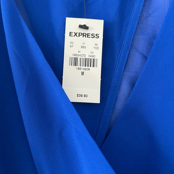 NEW w/ Tags! Express Royal Blue Crop - Picture 3 of 4